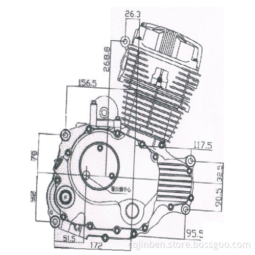 Cg175 Vertical Motorcycle Engine (162FMK)